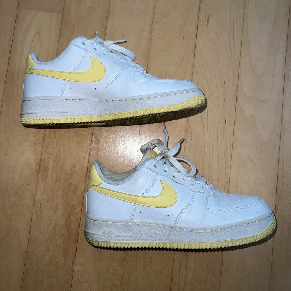 Pale Yellow Nike Air Force 1s